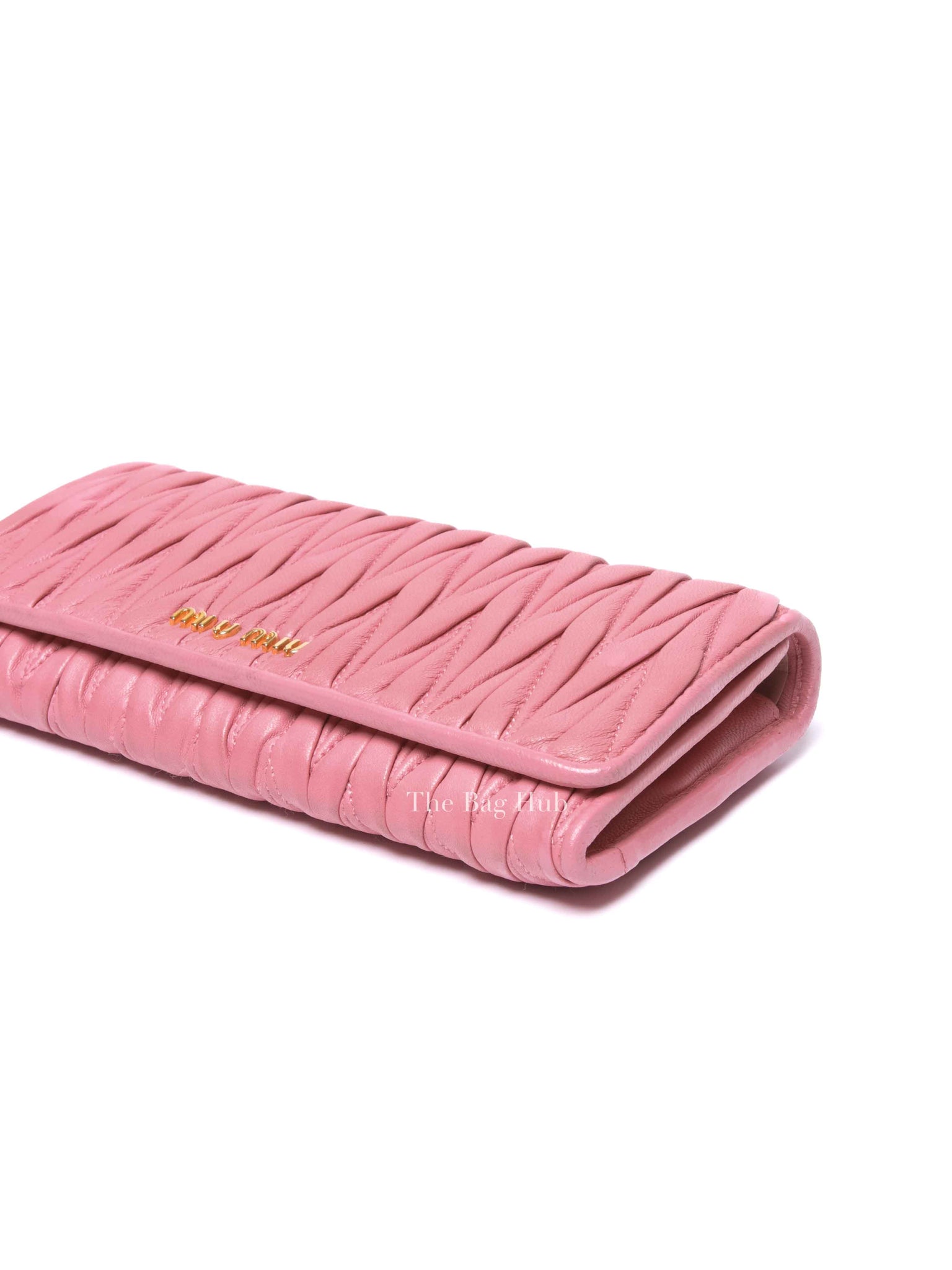 Miu Miu Geranio Leather Matelasse Long Walllet