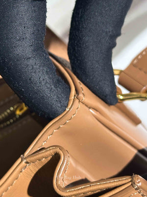 Celine Bronze Leather Classic Triomphe Shoulder Bag