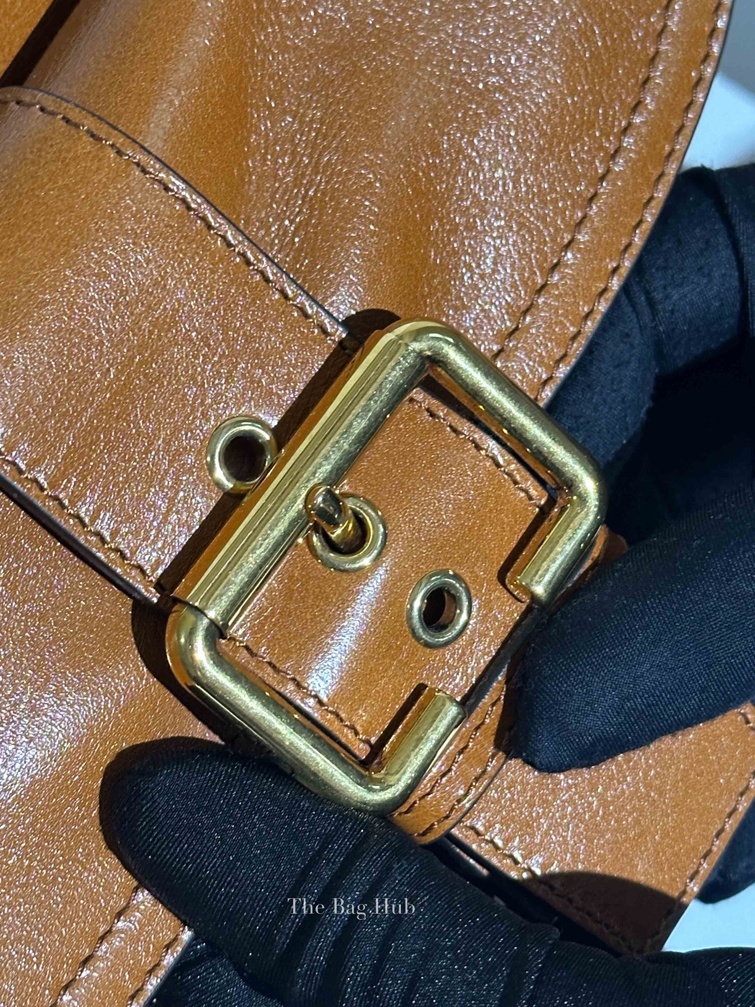 Chloe Clay Brown Buffalo Leather Double Carry Medium Bag