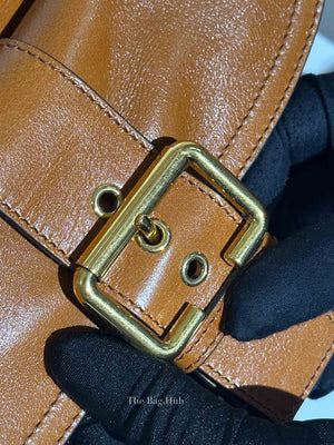 Chloe Clay Brown Buffalo Leather Double Carry Medium Bag