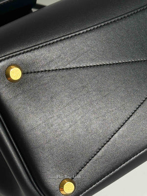 Balenciaga Black Leather Women's Bel Air Carry All Medium Bag