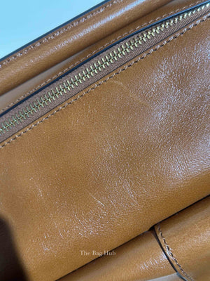 Chloe Clay Brown Buffalo Leather Double Carry Medium Bag