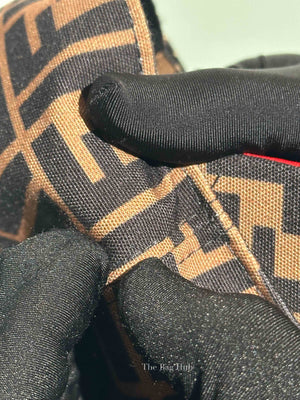 Fendi Brown FF Jacquard Fabric Baseball Cap