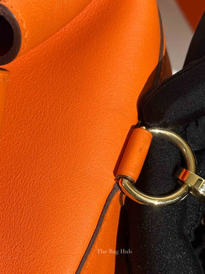 Hermes Orange Swift Leather Toolbox 26 Bag PHW