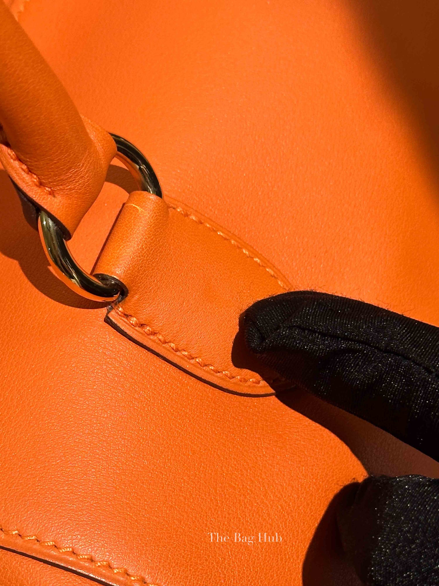 Hermes Orange Swift Leather Toolbox 26 Bag PHW