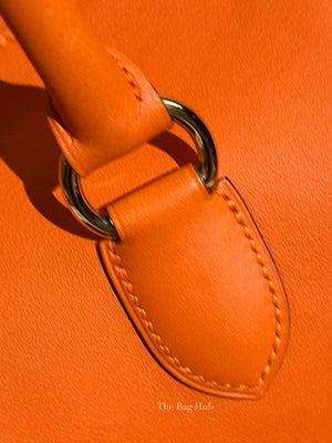 Hermes Orange Swift Leather Toolbox 26 Bag PHW