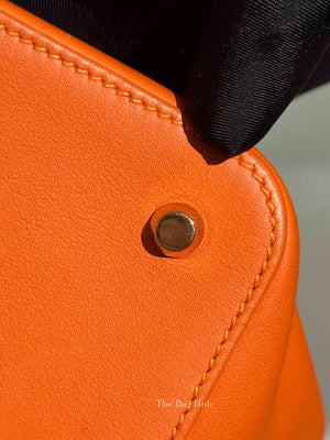 Hermes Orange Swift Leather Toolbox 26 Bag PHW