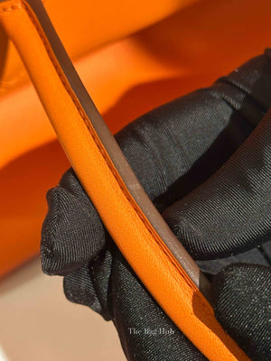 Hermes Orange Swift Leather Toolbox 26 Bag PHW