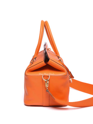Hermes Orange Swift Leather Toolbox 26 Bag PHW