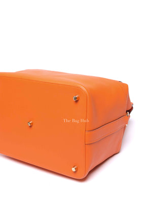 Hermes Orange Swift Leather Toolbox 26 Bag PHW