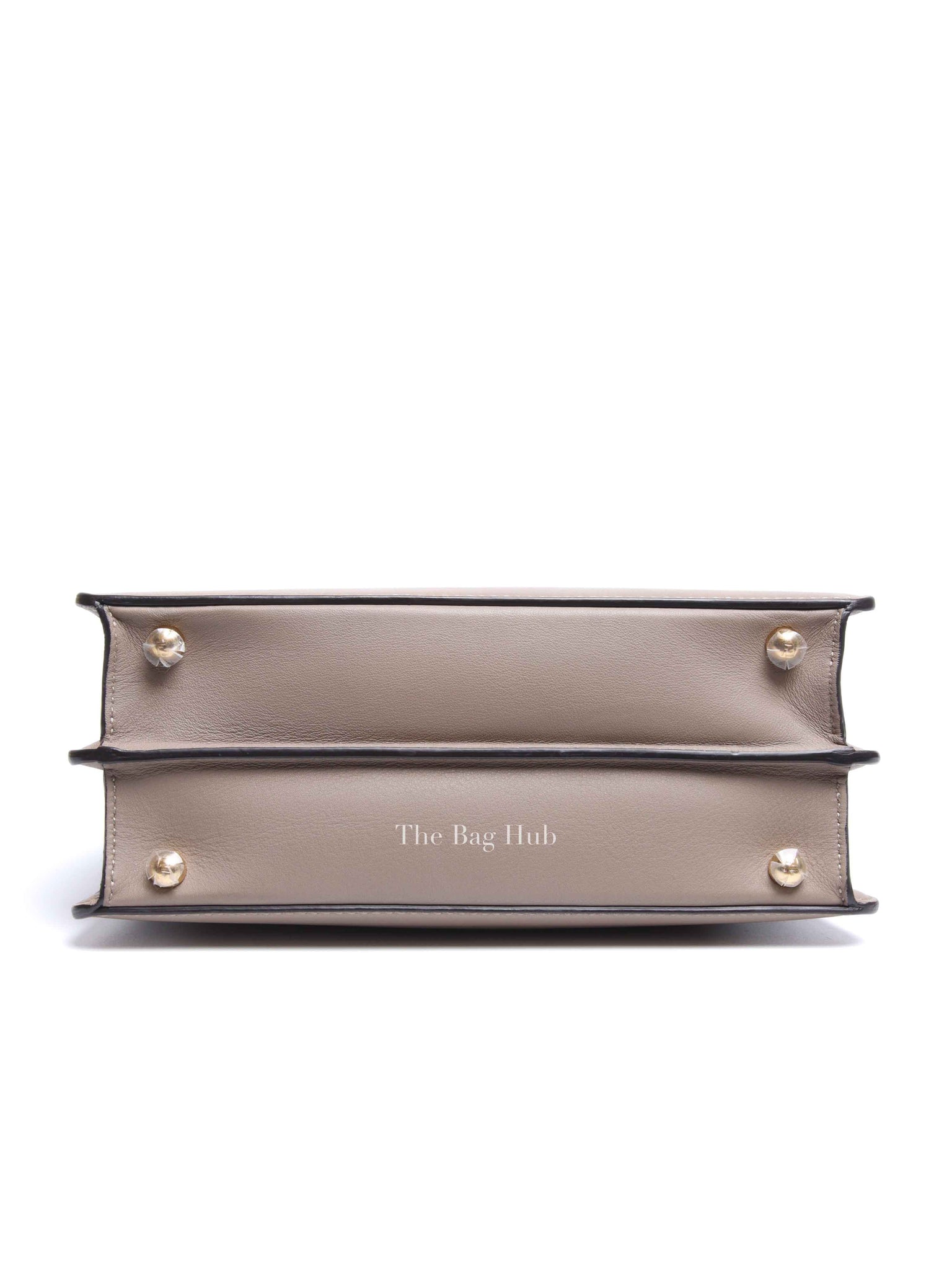 Fendi Dove Gray Bi-Color Calfskin Plexiglass Small Peekaboo I SEE U Satchel Small Bag