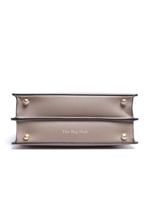 Fendi Dove Gray Bi-Color Calfskin Plexiglass Small Peekaboo I SEE U Satchel Small Bag
