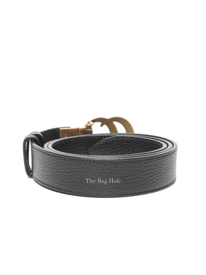 Gucci Black Leather Reversible GG Marmont Belt GHW 90/36