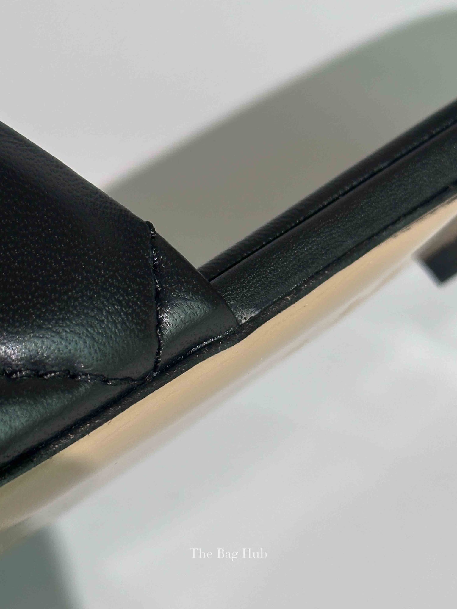 Valentino Garavani Black Leather Roman Stud Slides Size 37