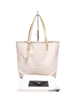Faure Le Page Light Pink/Beige Coated Canvas and Leather Daily Battle 32 Tote Bag