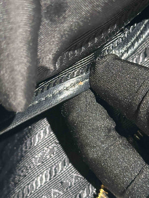 Prada Black Nappa Gaufre Bandoliera Bag 1BH112