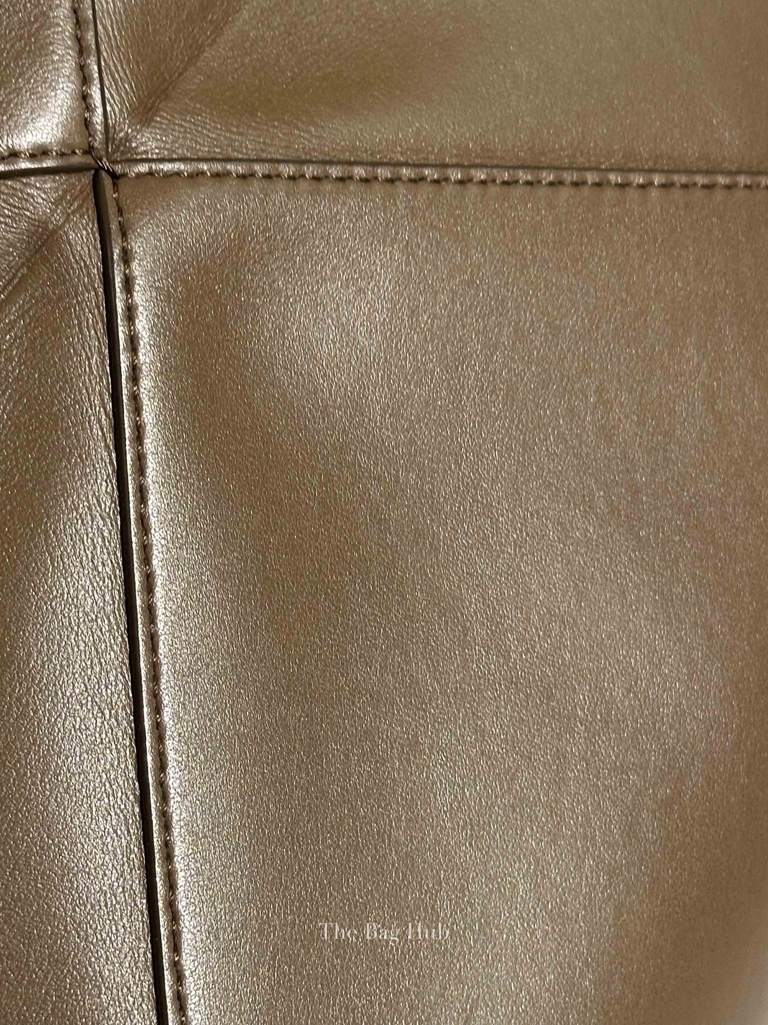 Loewe Umber Shiny Calfskin XL Puzzle Fold Tote Bag