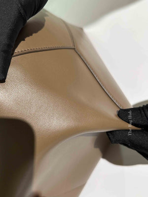 Loewe Umber Shiny Calfskin XL Puzzle Fold Tote Bag