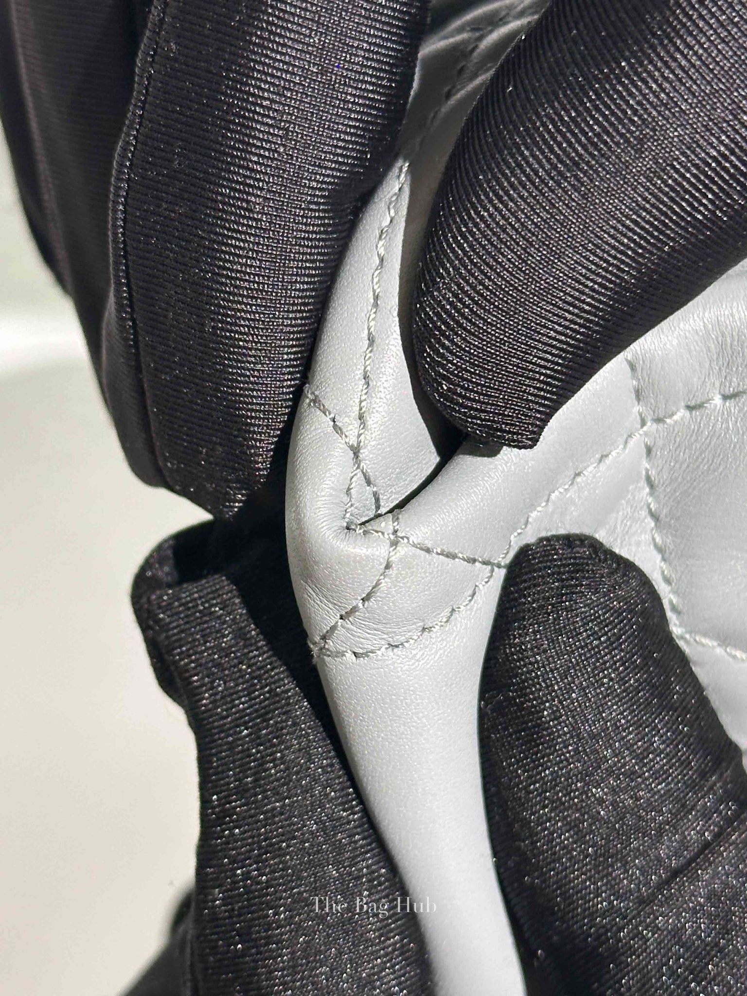 Dior Stone Gray Macrocannage Calfskin Medium Dior Toujours Vertical Tote Bag