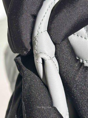Dior Stone Gray Macrocannage Calfskin Medium Dior Toujours Vertical Tote Bag