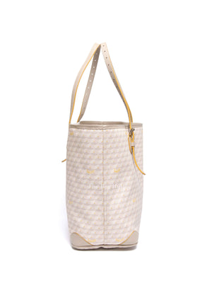 Faure Le Page Light Pink/Beige Coated Canvas and Leather Daily Battle 32 Tote Bag
