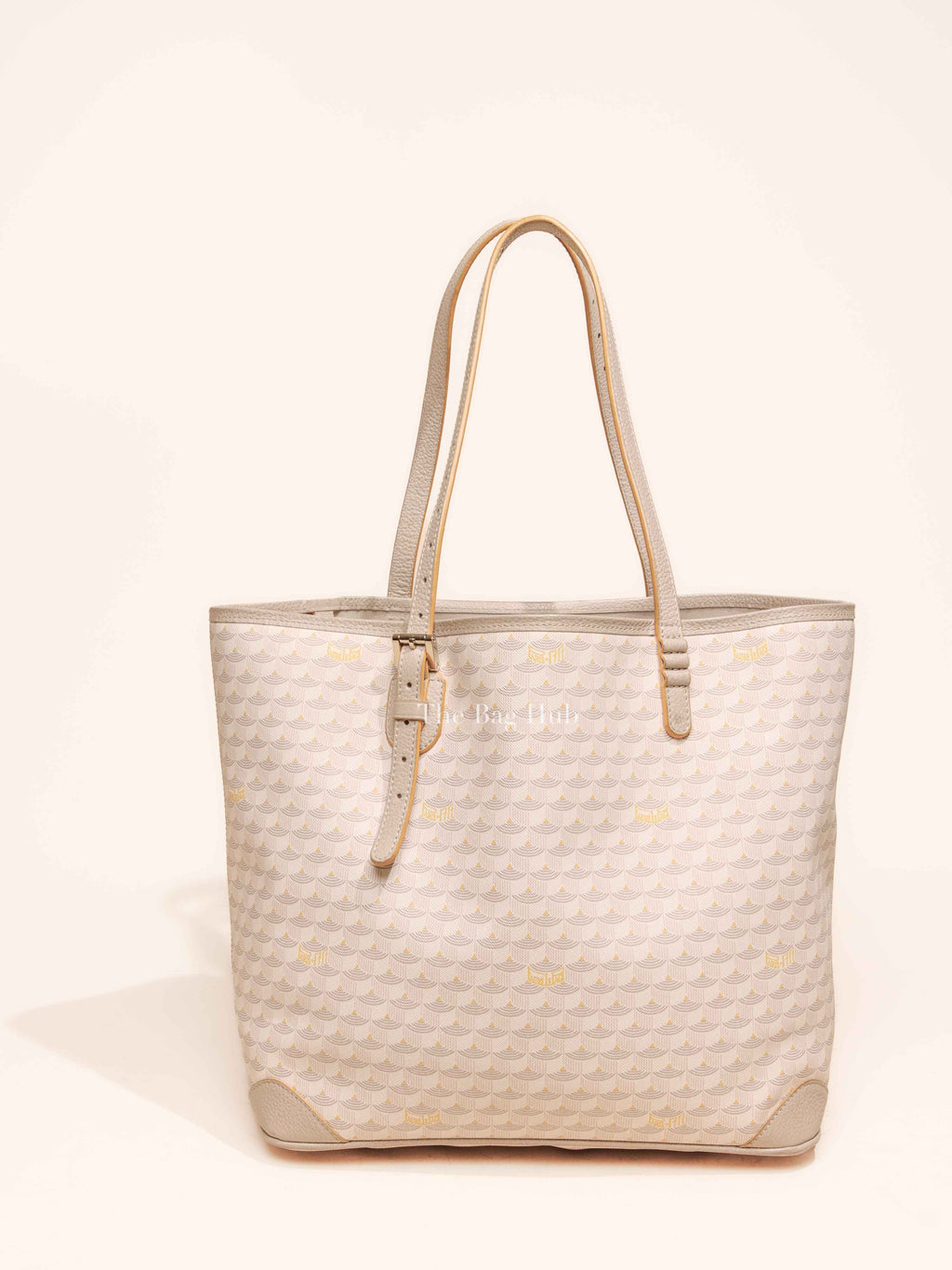 Faure Le Page Light Pink/Beige Coated Canvas and Leather Daily Battle 32 Tote Bag