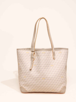 Faure Le Page Light Pink/Beige Coated Canvas and Leather Daily Battle 32 Tote Bag
