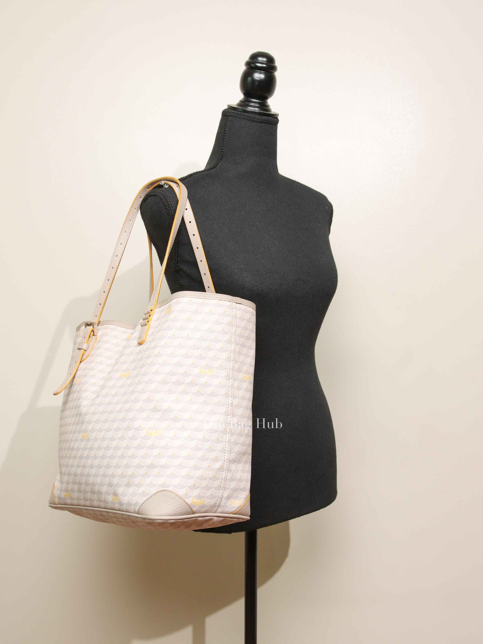 Faure Le Page Light Pink/Beige Coated Canvas and Leather Daily Battle 32 Tote Bag