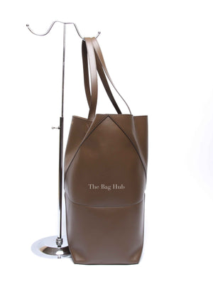 Loewe Umber Shiny Calfskin XL Puzzle Fold Tote Bag