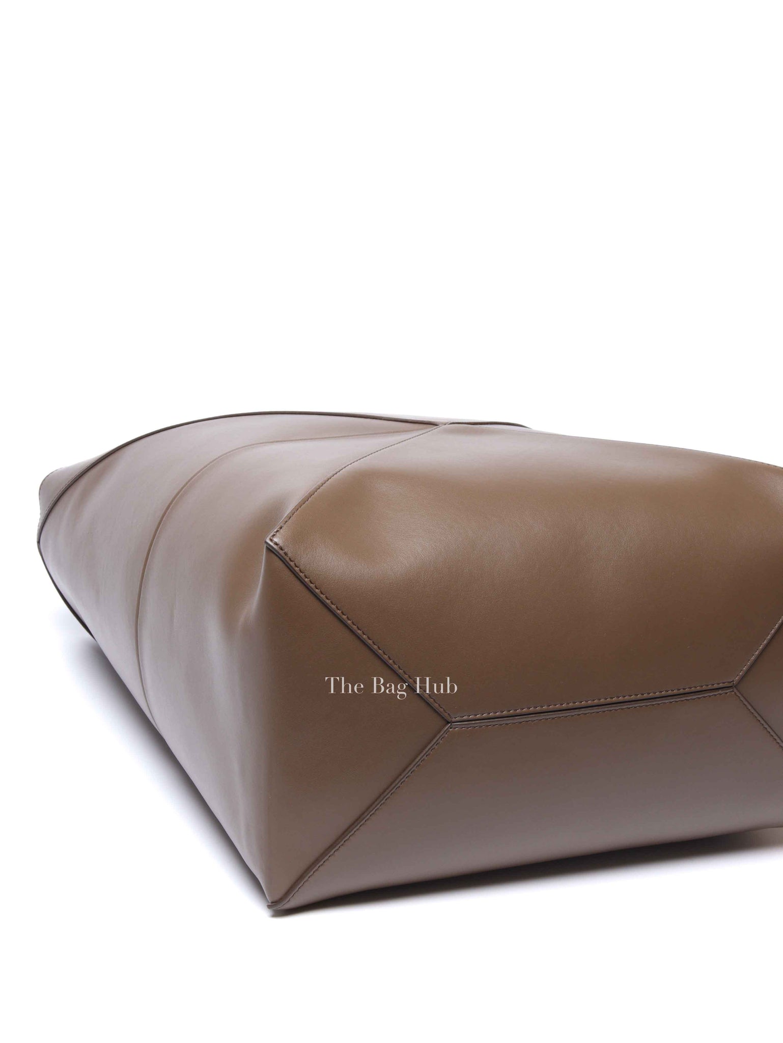 Loewe Umber Shiny Calfskin XL Puzzle Fold Tote Bag