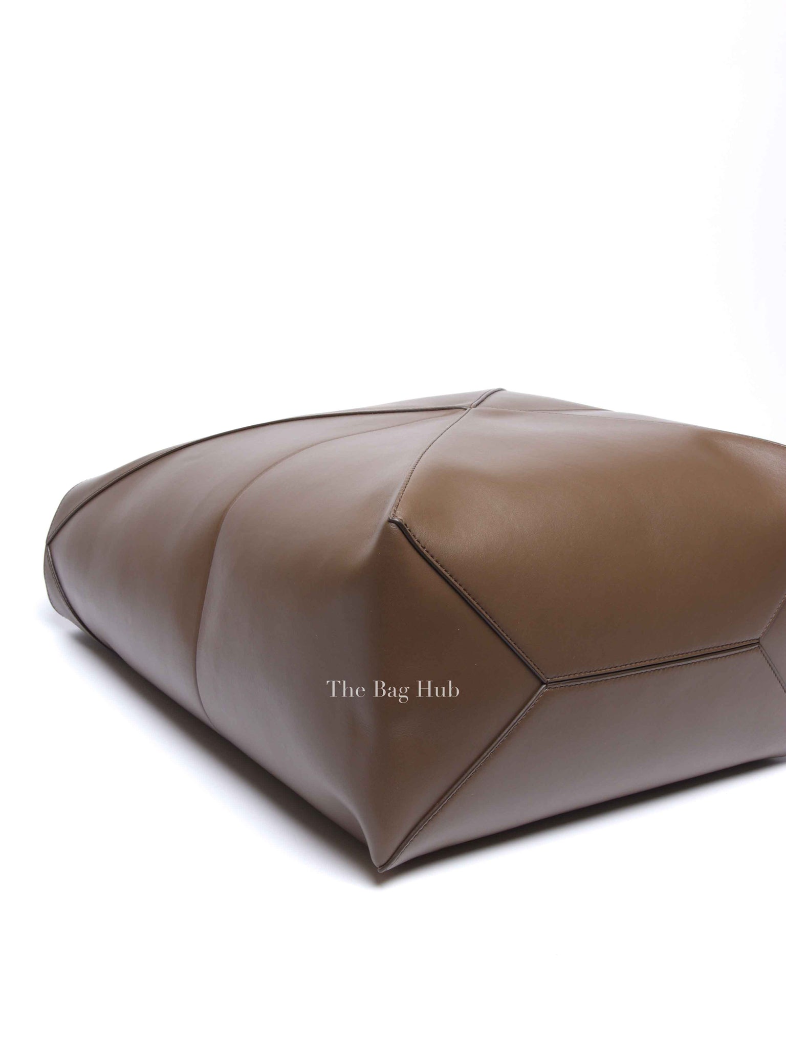 Loewe Umber Shiny Calfskin XL Puzzle Fold Tote Bag