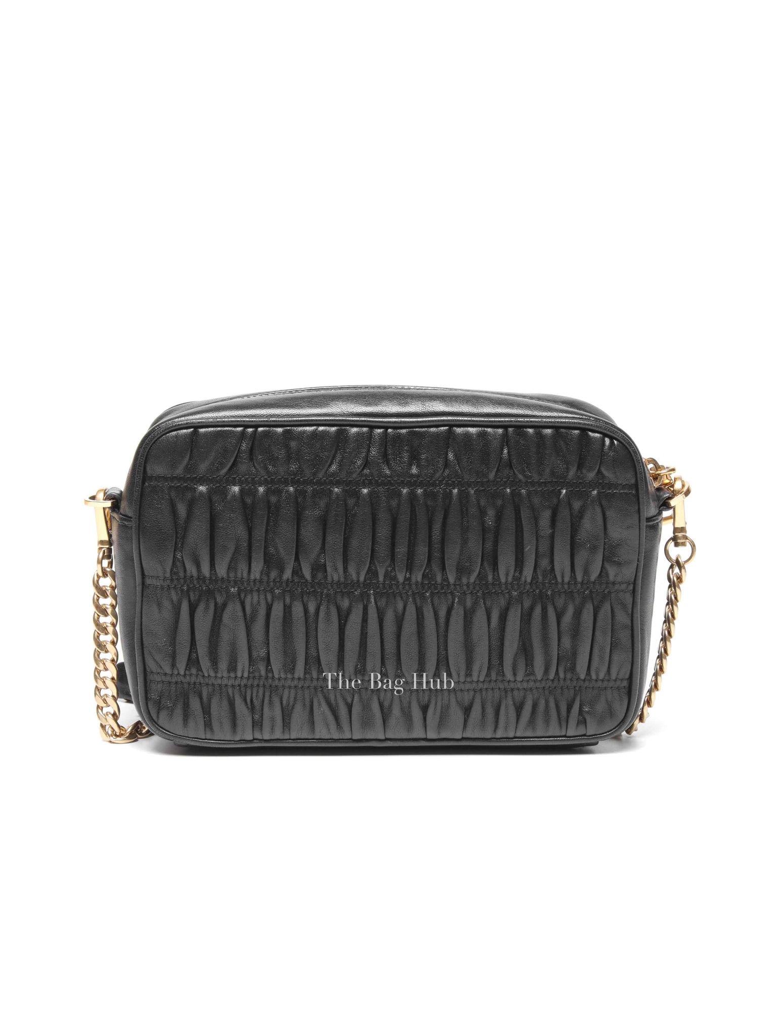 Prada Black Nappa Gaufre Bandoliera Bag 1BH112