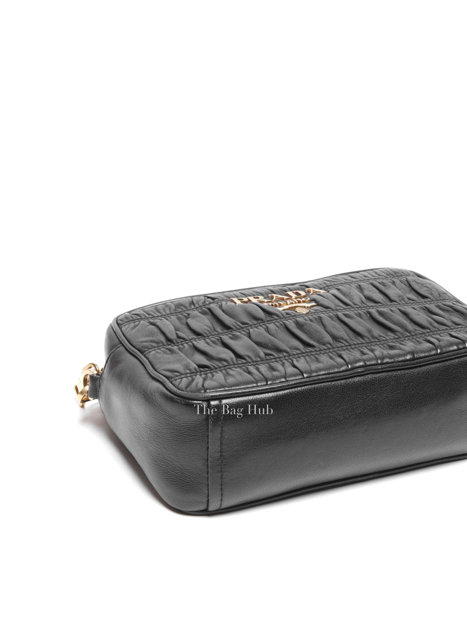 Prada Black Nappa Gaufre Bandoliera Bag 1BH112