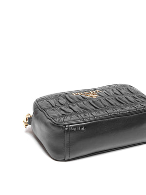 Prada Black Nappa Gaufre Bandoliera Bag 1BH112