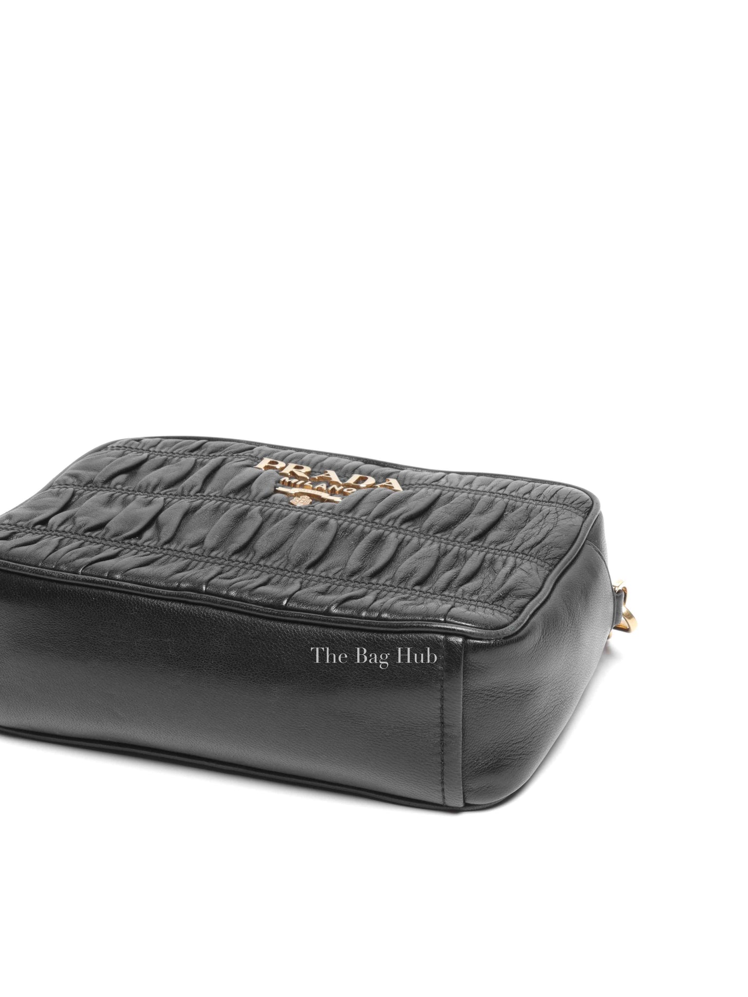 Prada Black Nappa Gaufre Bandoliera Bag 1BH112