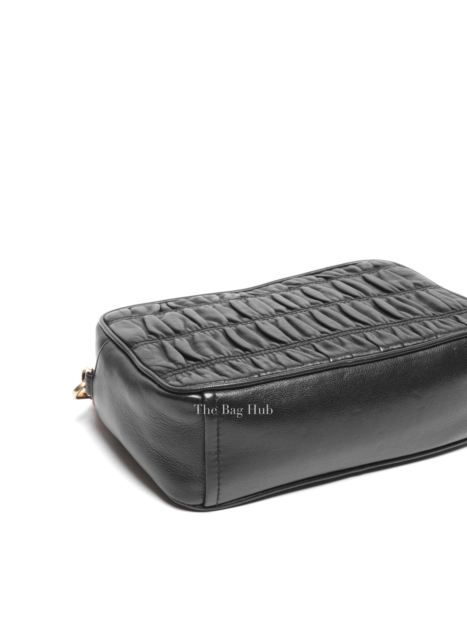 Prada Black Nappa Gaufre Bandoliera Bag 1BH112