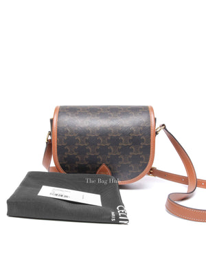 Celine Tan Triomphe Canvas Folco Medium Shoulder Bag