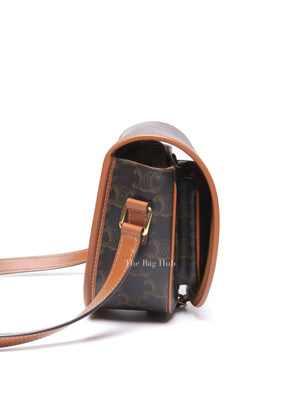 Celine Tan Triomphe Canvas Folco Medium Shoulder Bag
