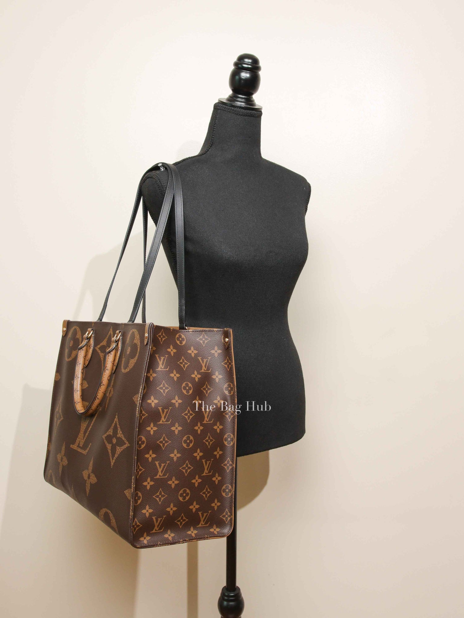 Louis Vuitton Monogram Reverse Canvas On The Go GM Tote Bag