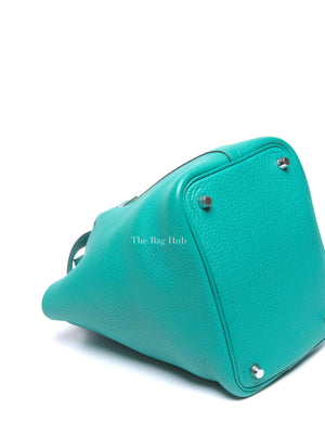Hermes Vert Taurillon Clemence Picotin 18 Bag PHW