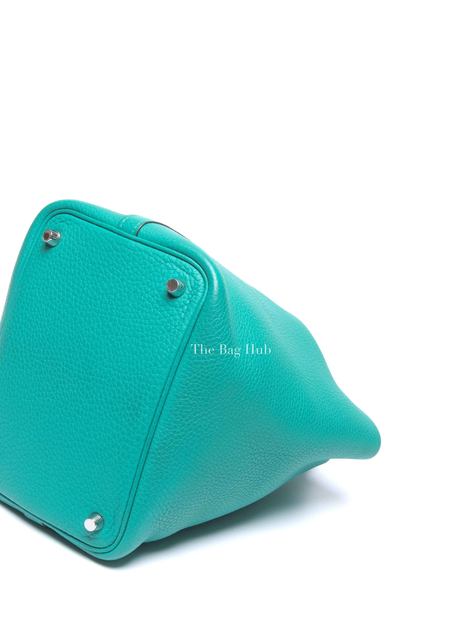 Hermes Vert Taurillon Clemence Picotin 18 Bag PHW