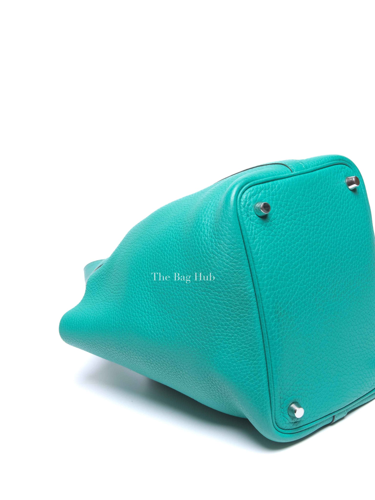 Hermes Vert Taurillon Clemence Picotin 18 Bag PHW