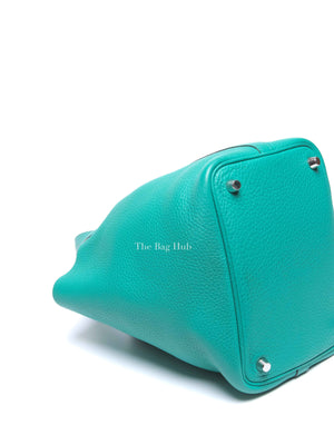 Hermes Vert Taurillon Clemence Picotin 18 Bag PHW