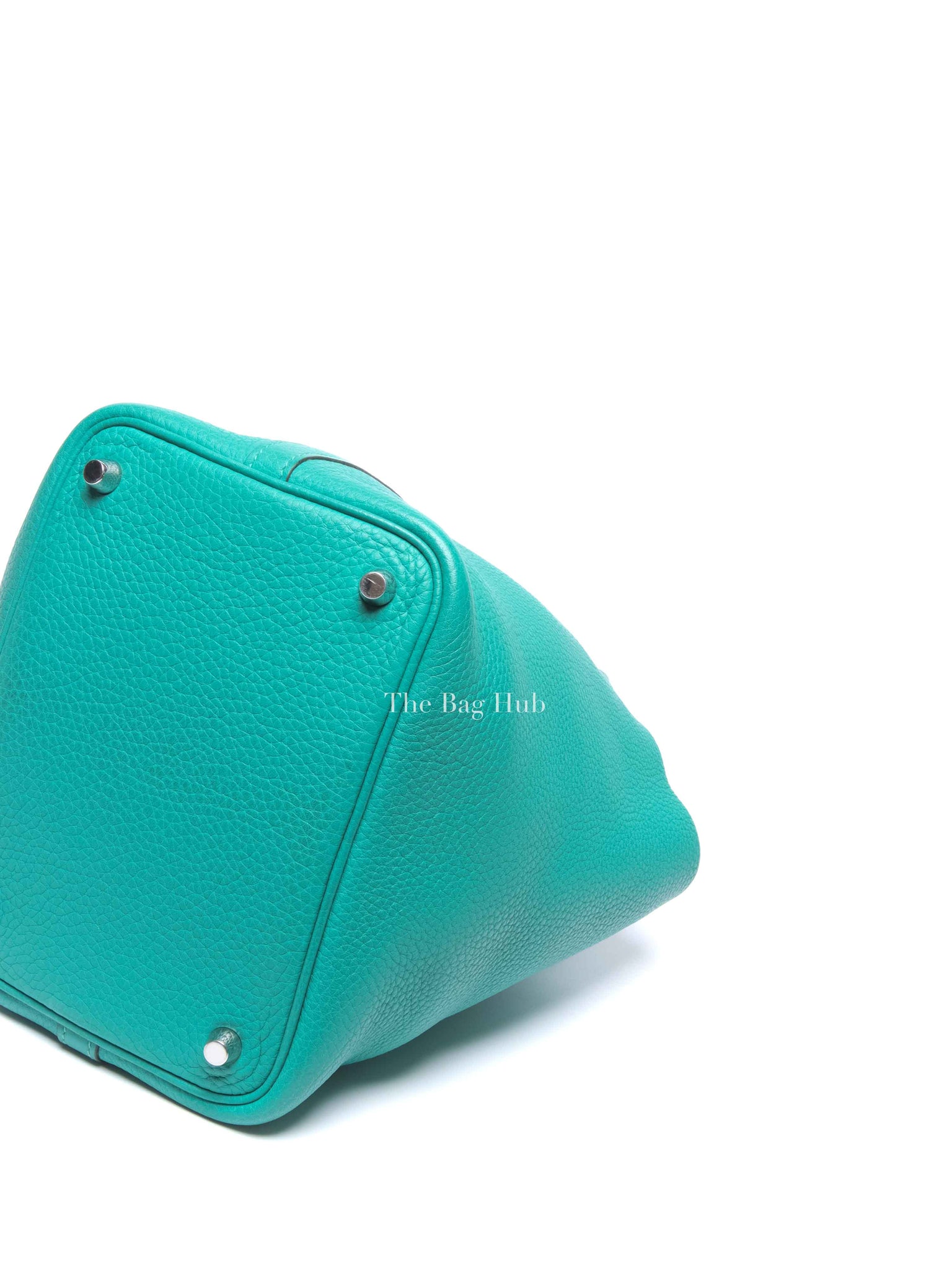 Hermes Vert Taurillon Clemence Picotin 18 Bag PHW