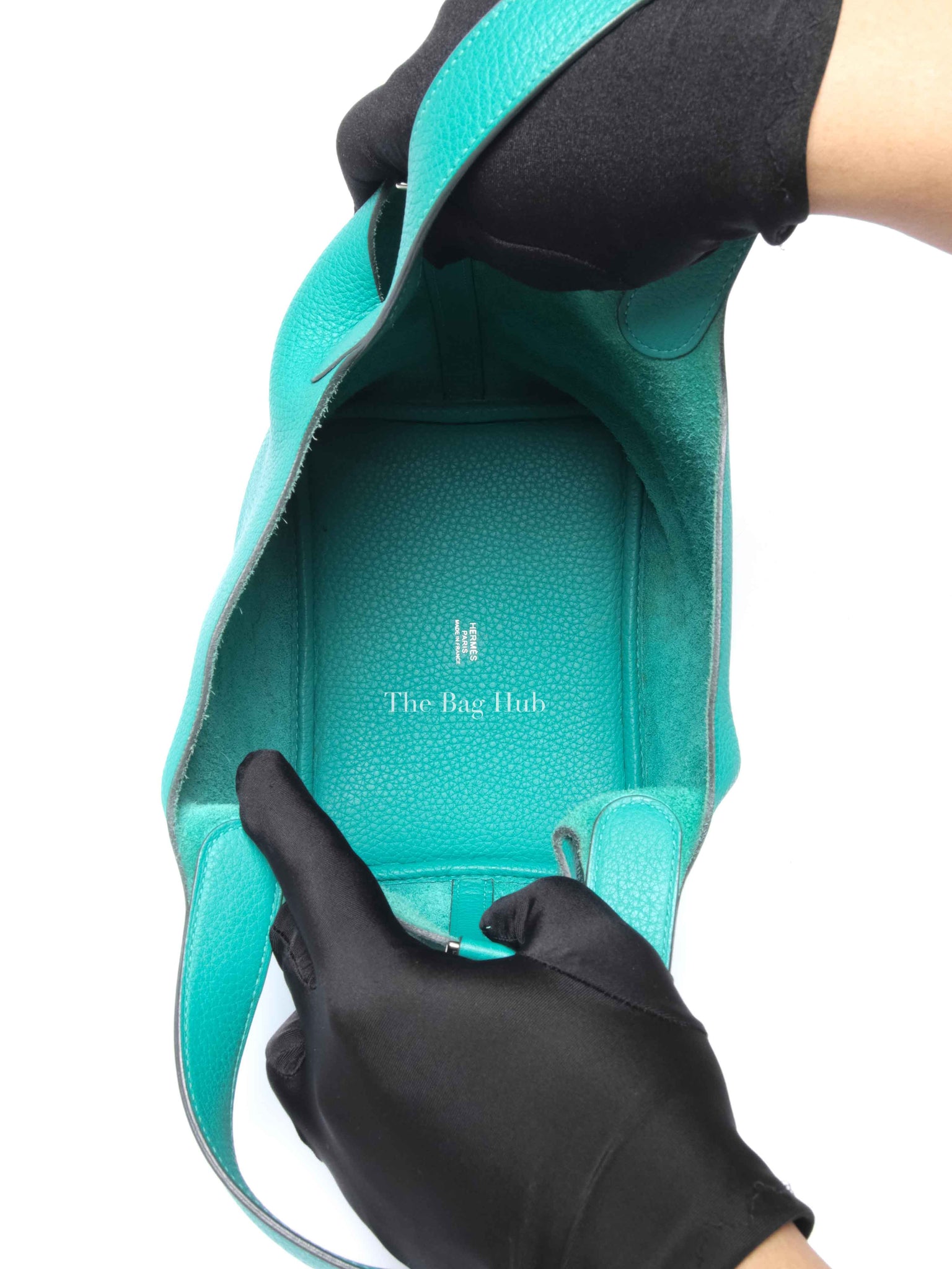 Hermes Vert Taurillon Clemence Picotin 18 Bag PHW