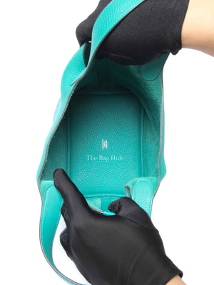 Hermes Vert Taurillon Clemence Picotin 18 Bag PHW