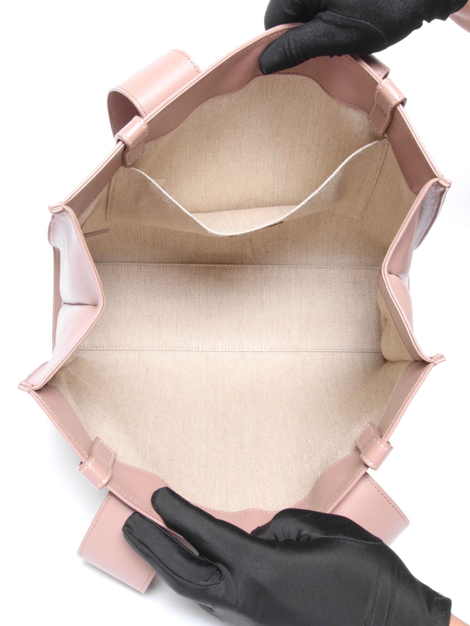 Chloe Mauve Leather Medium Woody Tote Bag