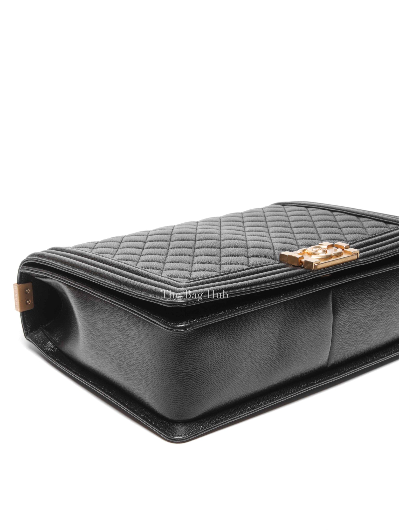 Chanel Black Caviar Le Boy Old Large Bag GHW