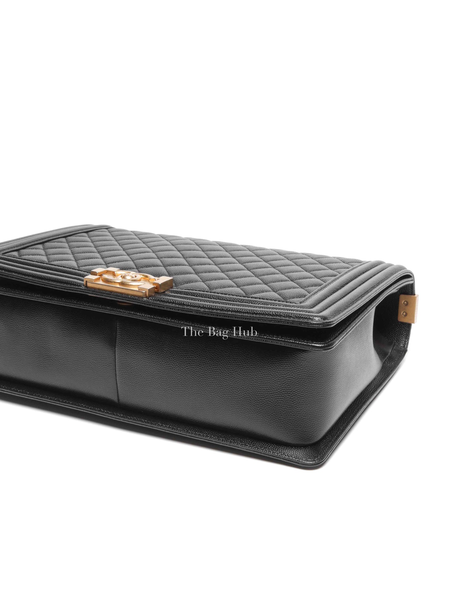 Chanel Black Caviar Le Boy Old Large Bag GHW