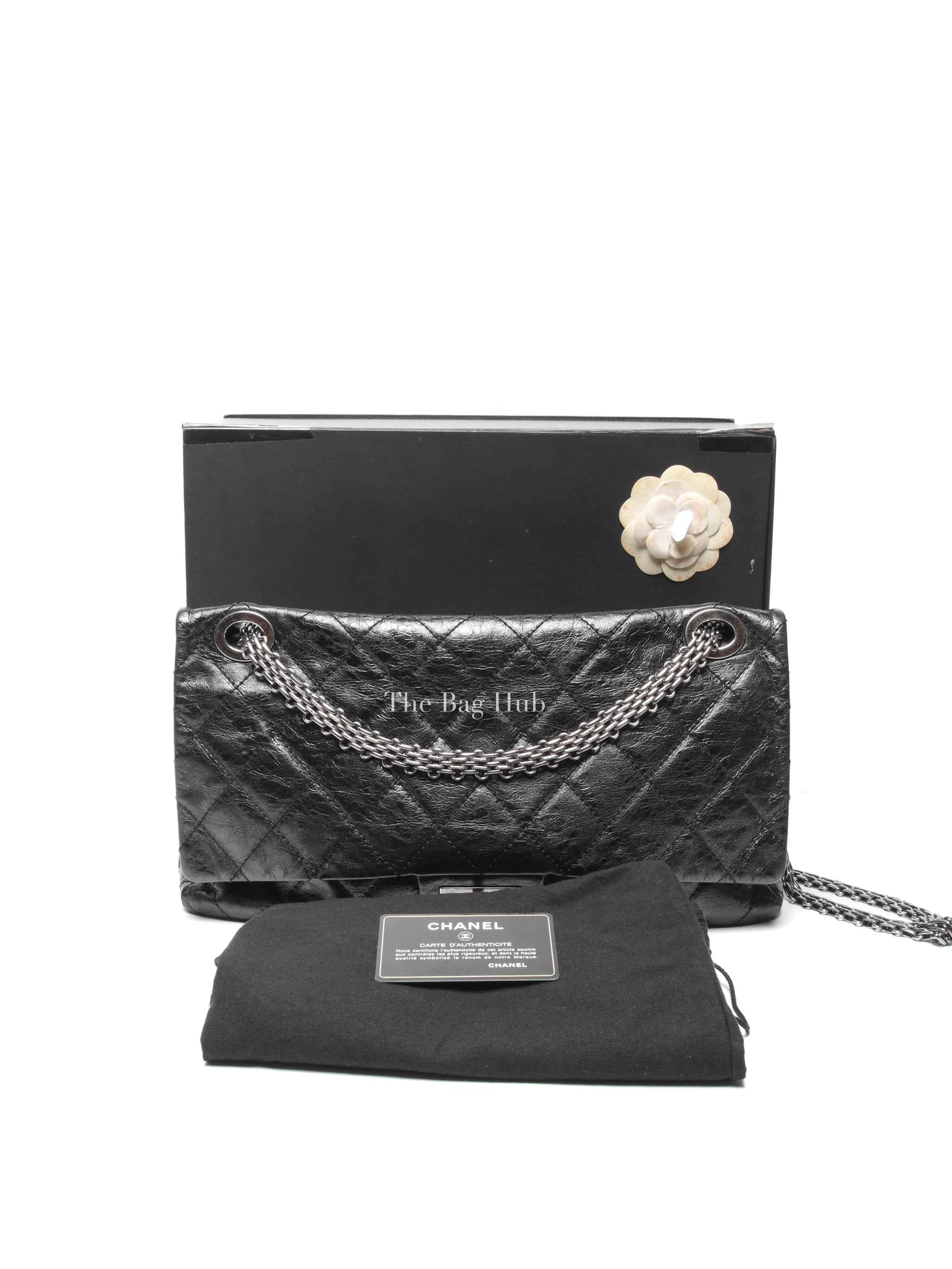 Chanel Black Quilted Leather Reissue 2.55 Classic 228 Maxi Flap Bag